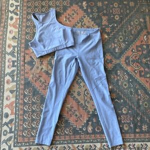 Outdoor Voices Matching Workout Set (light blue/periwinkle)
